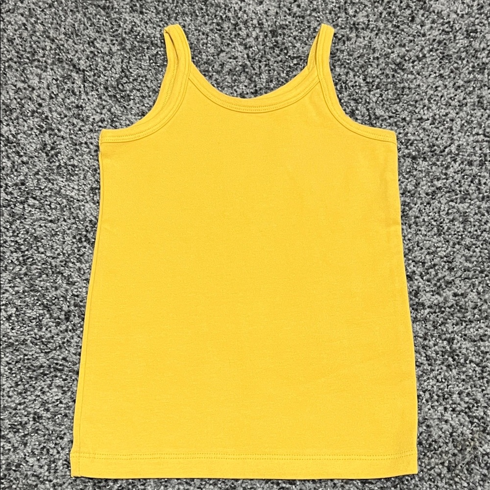 ARQ Kids Yellow Scoop Neck Tank Top Size 6-7 NWOT